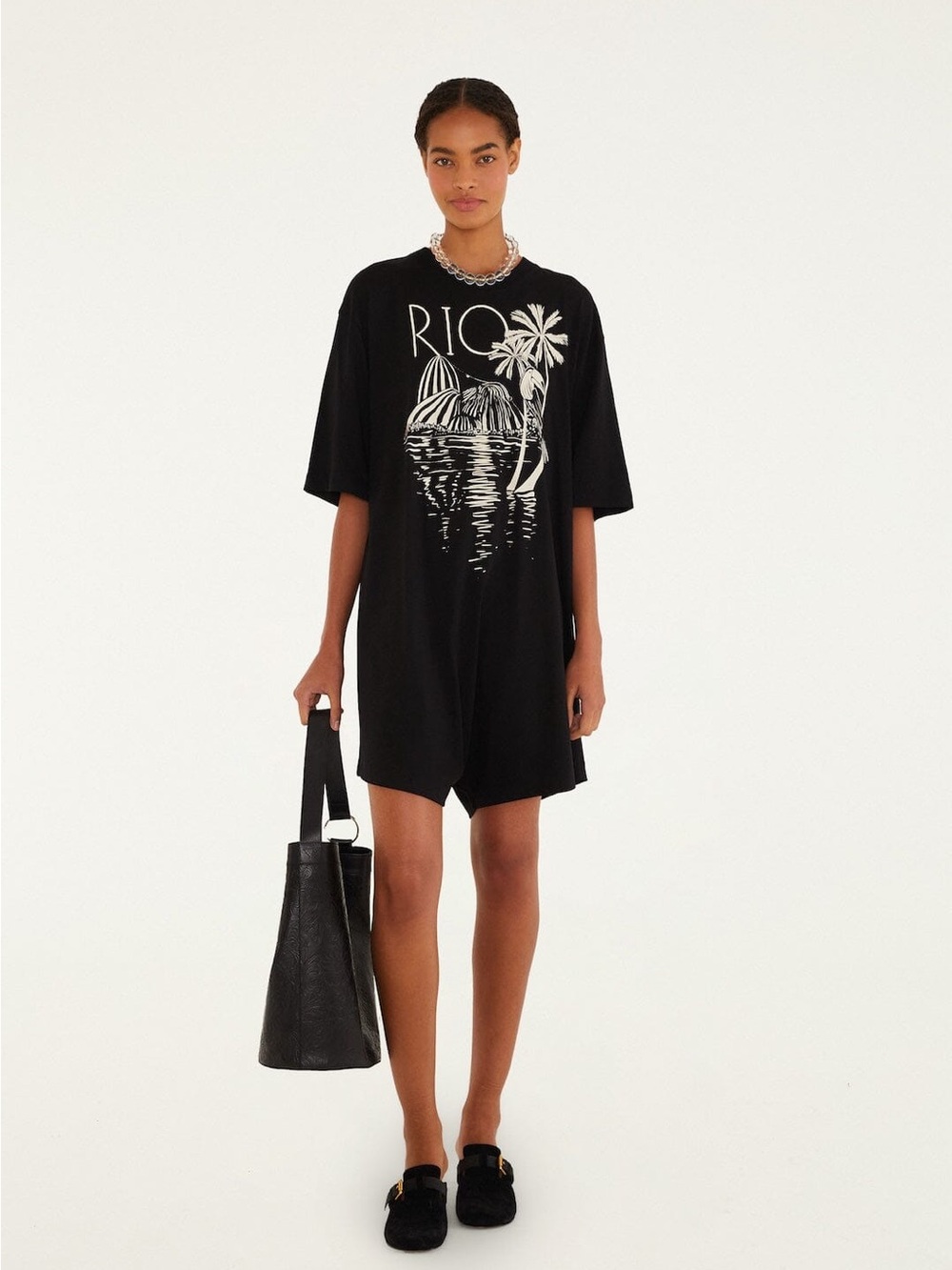 FARM RIO B&W Rio Mini Jumpsuit